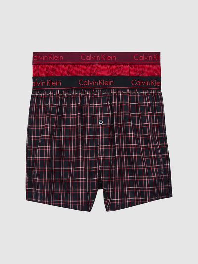 Calvin Klein Underwear HU437276 | Calvin Klein Slim Fit Férfi Boxer Csíkok / Lila